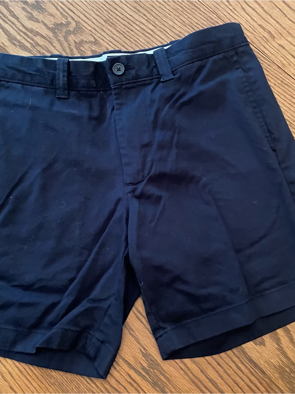J. Crew Navy Flat-Front Men's Shorts